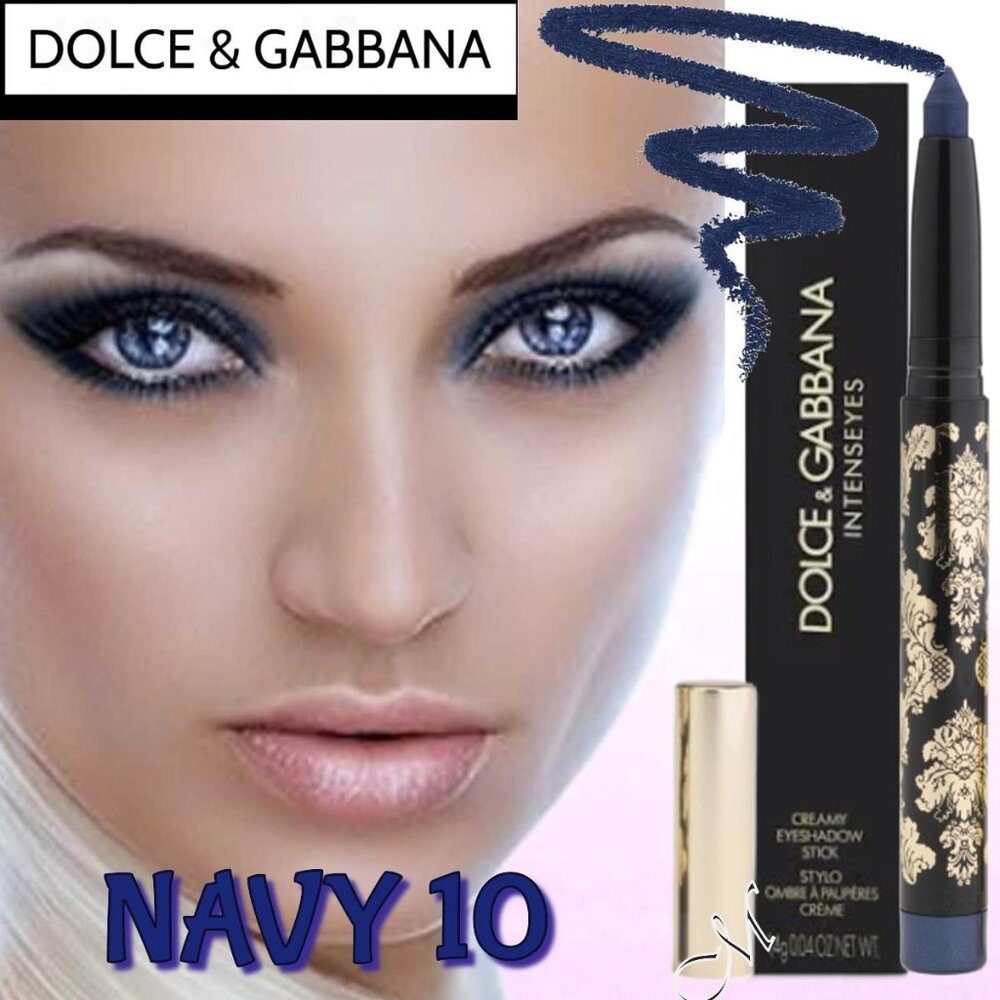 DOLCE & GABBANA Intense Eyes Creamy*Eyeshadow Stick ~ 10 NAVY 1.4g NIB/Seal